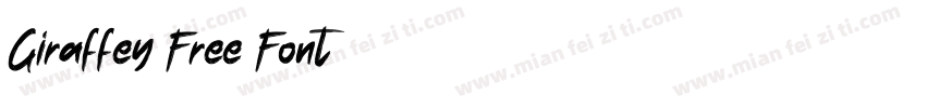 Giraffey Free Font字体转换